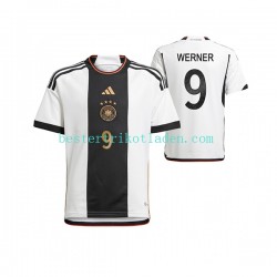Fußballtrikot Deutschland Timo Werner 9 Heim Trikot Home WM 2022 Kurzarm für Herren