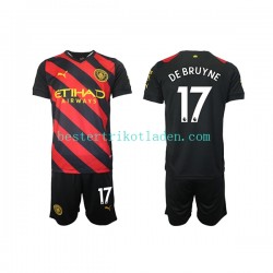 Fußballtrikot Manchester City De Bruyne 17 Auswärts Trikot Away 2022-2023 Kurzarm für Kinder