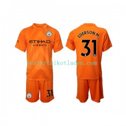 Fußballtrikot Manchester City Ederson M. 31 Torwart Ausweich Trikot 3rd 2022-2023 Kurzarm für Kinder