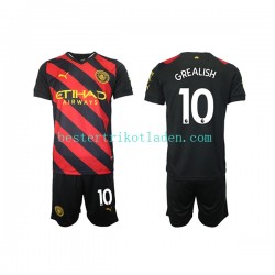 Fußballtrikot Manchester City Grealish 10 Auswärts Trikot Away 2022-2023 Kurzarm für Kinder