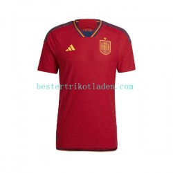 Fußballtrikot Spanien Heim Trikot Home WM 2022 Kurzarm für Herren