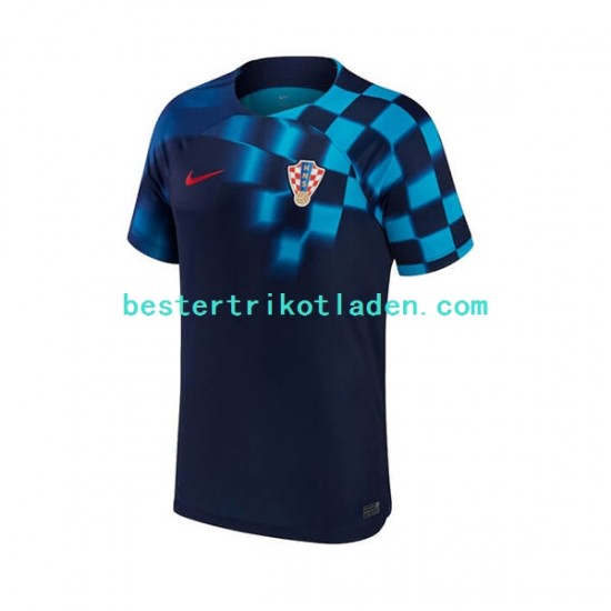Fußballtrikot Kroatien Auswärts Trikot Away WM 2022 Kurzarm für Herren