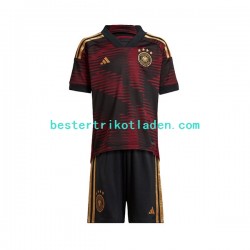 Fußballtrikot Deutschland Auswärts Trikot Away WM 2022 Kurzarm für Kinder