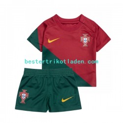 Fußballtrikot Portugal Heim Trikot Home WM 2022 Kurzarm für Kinder