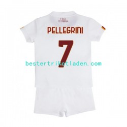 Fußballtrikot AS Rom Lorenzo Pellegrini 7 Auswärts Trikot Away 2022-2023 Kurzarm für Kinder