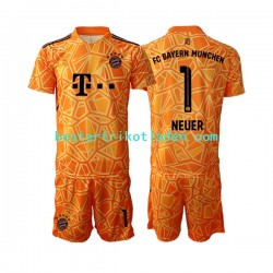 Fußballtrikot FC Bayern München Manuel Neuer 1 Torwart Auswärts Trikot Away 2022-2023 Kurzarm für Kinder