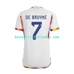 Fußballtrikot Belgien De Bruyne 7 Auswärts Trikot Away WM 2022 Kurzarm für Herren