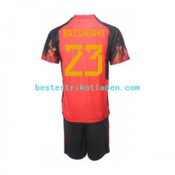 Fußballtrikot Belgien Michy Batshuayi 23 Heim Trikot Home WM 2022 Kurzarm für Kinder