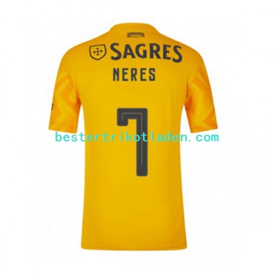 Fußballtrikot Benfica David Neres 7 Auswärts Trikot Away 2022-2023 Kurzarm für Herren