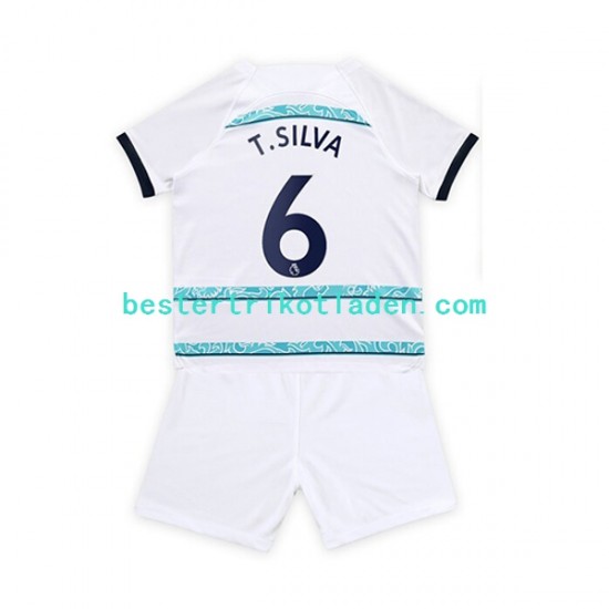 Fußballtrikot Chelsea T. Silva 6 Auswärts Trikot Away 2022-2023 Kurzarm für Kinder