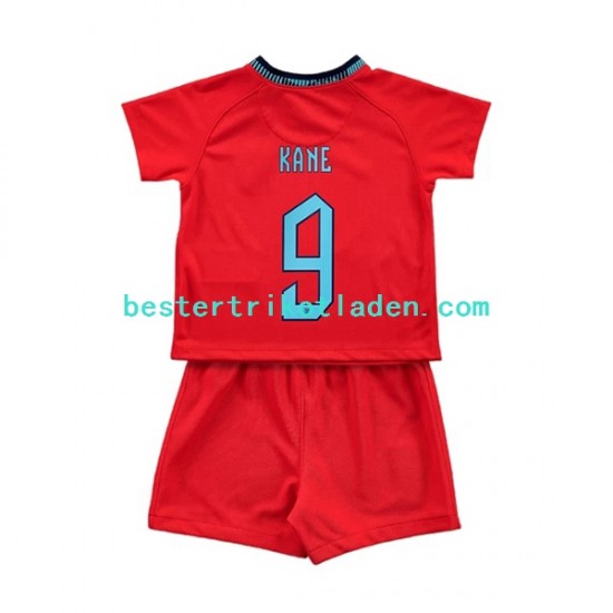 Fußballtrikot England Kane 9 Auswärts Trikot Away WM 2022 Kurzarm für Kinder