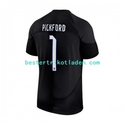 Fußballtrikot England Pickford 1 Torwart Heim Trikot Home WM 2022 Kurzarm für Herren