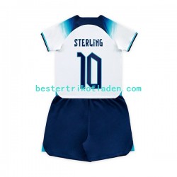 Fußballtrikot England Sterling 10 Heim Trikot Home WM 2022 Kurzarm für Kinder