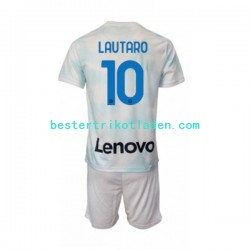 Fußballtrikot Inter Mailand Lautaro Martinez 10 Auswärts Trikot Away 2022-2023 Kurzarm für Kinder