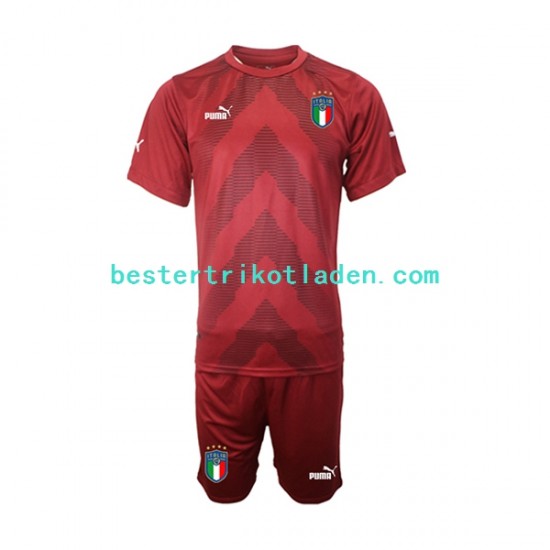 Fußballtrikot Italien Torwart Auswärts Trikot Away 2022-2023 Kurzarm für Kinder