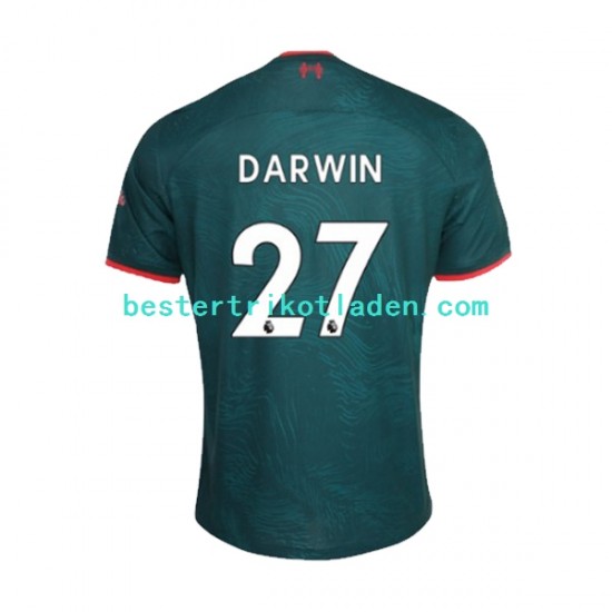 Fußballtrikot Liverpool Darwin Nunez 27 Ausweich Trikot 3rd 2022-2023 Kurzarm für Herren