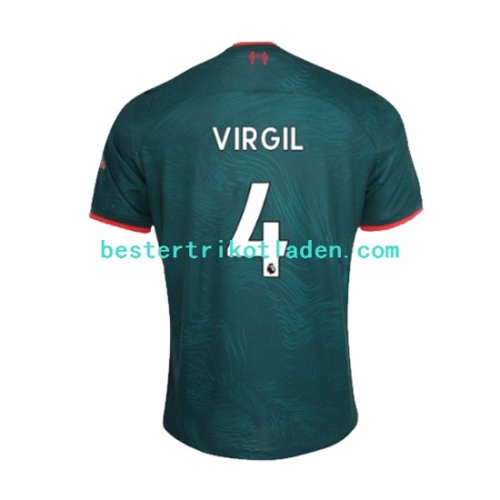 Fußballtrikot Liverpool Virgil van Dijk 4 Ausweich Trikot 3rd 2022-2023 Kurzarm für Herren