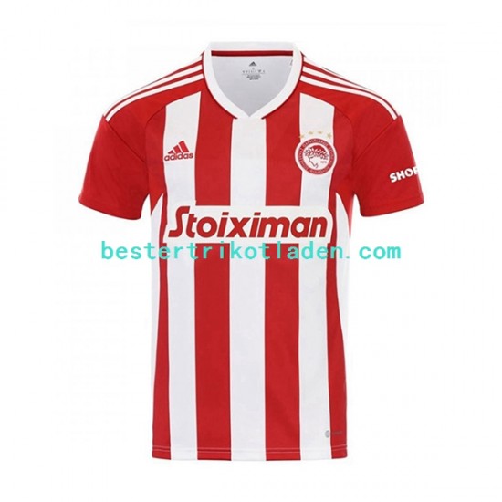 Fußballtrikot Olympiacos Heim Trikot Home 2022-2023 Kurzarm für Herren