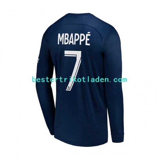 Fußballtrikot Paris Saint-Germain Mbappé 7 Heim Trikot Home 2022-2023 Langarm für Herren