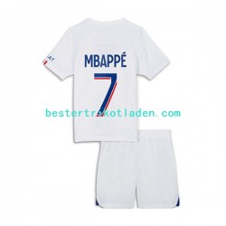 Fußballtrikot Paris Saint-Germain Mbappé 7 Ausweich Trikot 3rd 2022-2023 Kurzarm für Kinder