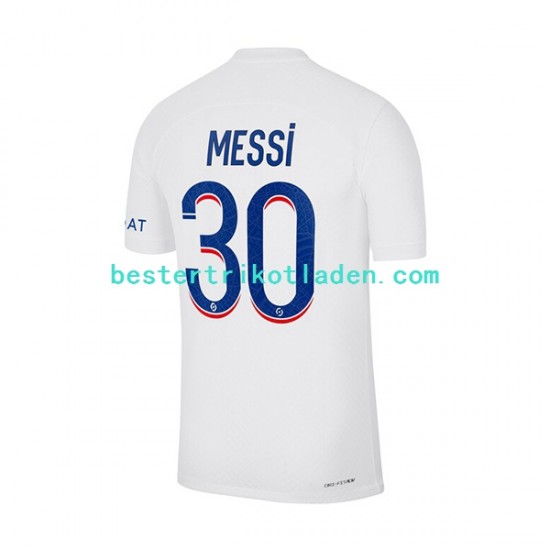 Fußballtrikot Paris Saint-Germain Messi 30 Ausweich Trikot 3rd 2022-2023 Kurzarm für Herren