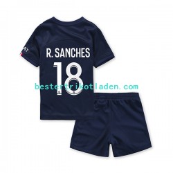 Fußballtrikot Paris Saint-Germain R.Sanches 18 Heim Trikot Home 2022-2023 Kurzarm für Kinder