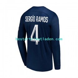 Fußballtrikot Paris Saint-Germain Sergio Ramos 4 Heim Trikot Home 2022-2023 Langarm für Herren