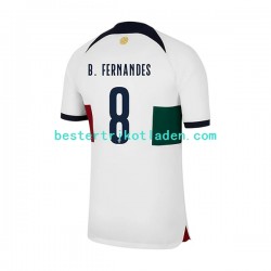 Fußballtrikot Portugal B.Fernandes 8 Auswärts Trikot Away WM 2022 Kurzarm für Herren