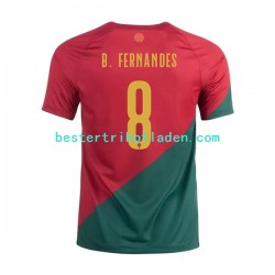 Fußballtrikot Portugal B.Fernandes 8 Heim Trikot Home WM 2022 Kurzarm für Herren