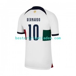Fußballtrikot Portugal Bernardo 10 Auswärts Trikot Away WM 2022 Kurzarm für Herren