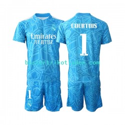 Fußballtrikot Real Madrid Courtois 1 Torwart Heim Trikot Home 2022-2023 Kurzarm für Kinder