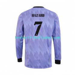 Fußballtrikot Real Madrid Eden Hazard 7 Auswärts Trikot Away 2022-2023 Langarm für Herren