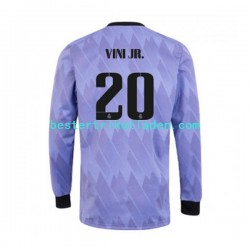 Fußballtrikot Real Madrid Vinicius Junior 20 Auswärts Trikot Away 2022-2023 Langarm für Herren