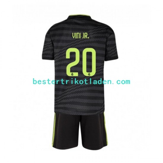 Fußballtrikot Real Madrid Vinicius Junior 20 Ausweich Trikot 3rd 2022-2023 Kurzarm für Kinder