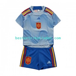 Fußballtrikot Spanien Auswärts Trikot Away WM 2022 Kurzarm für Kinder