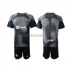 Fußballtrikot FC Barcelona Torwart Auswärts Trikot Away 2022-2023 Kurzarm für Kinder