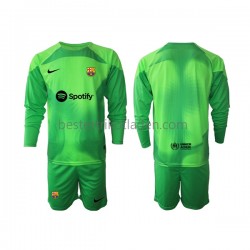 Fußballtrikot FC Barcelona Torwart Heim Trikot Home 2022-2023 Langarm für Kinder