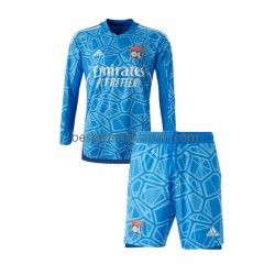 Fußballtrikot Olympique Marseille Torwart Heim Trikot Home 2022-2023 Langarm für Kinder