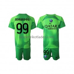 Fußballtrikot Paris Saint-Germain Donnarumma 99 Torwart Heim Trikot Home 2022-2023 Kurzarm für Kinder
