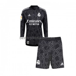 Fußballtrikot Real Madrid Torwart Auswärts Trikot Away 2022-2023 Langarm für Kinder
