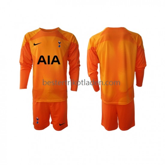 Fußballtrikot Tottenham Hotspur Torwart Auswärts Trikot Away 2022-2023 Langarm für Kinder