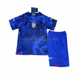 Fußballtrikot USA Auswärts Trikot Away WM 2022 Kurzarm für Kinder