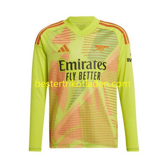 Fußballtrikot Arsenal Torwart Heim Trikot Home 2024-2025 Langarm für Herren