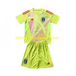 Fußballtrikot Italien Torwart Heim Trikot Home Euro 2024 Kurzarm für Kinder
