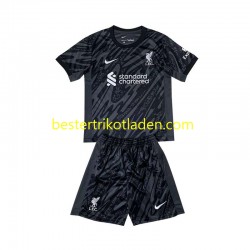Fußballtrikot Liverpool Torwart Heim Trikot Home 2024-2025 Kurzarm für Kinder