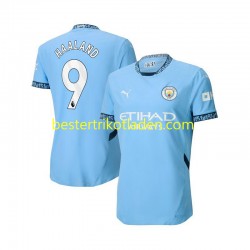Fußballtrikot Manchester City Erling Haaland 9 Heim Trikot Home 2024-2025 Kurzarm für Herren