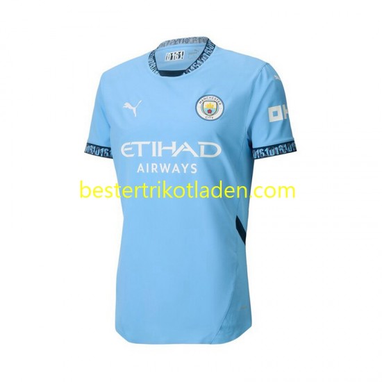 Fußballtrikot Manchester City Heim Trikot Home 2024-2025 Kurzarm für Herren