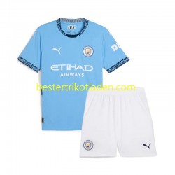 Fußballtrikot Manchester City Heim Trikot Home 2024-2025 Kurzarm für Kinder
