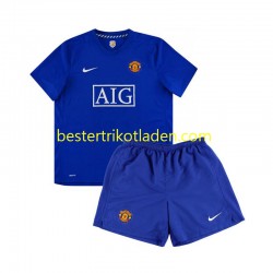 Fußballtrikot Manchester United Retro Auswärts Trikot Away 2008 Kurzarm für Kinder