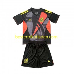 Fußballtrikot Mexiko Torwart Heim Trikot Home 2024 Kurzarm für Kinder